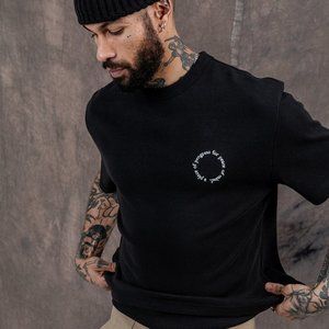 P&Co Men's Washed Black Piece of Progress Heavyweight T-Shirt (M)